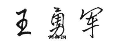 骆恒光王勇军行书个性签名怎么写