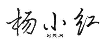 骆恒光杨小红行书个性签名怎么写