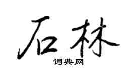 王正良石林行书个性签名怎么写