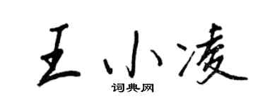 王正良王小凌行书个性签名怎么写