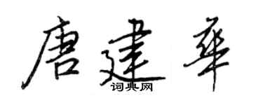 王正良唐建华行书个性签名怎么写