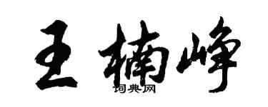 胡问遂王楠峥行书个性签名怎么写