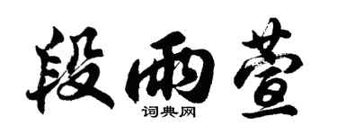 胡问遂段雨萱行书个性签名怎么写