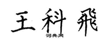 何伯昌王科飞楷书个性签名怎么写