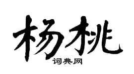 翁闿运杨桃楷书个性签名怎么写