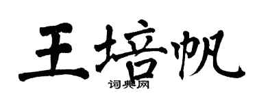 翁闿运王培帆楷书个性签名怎么写