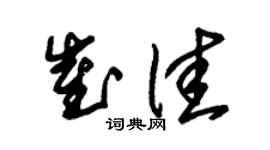 朱锡荣崔佳草书个性签名怎么写