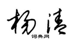 朱锡荣杨清草书个性签名怎么写