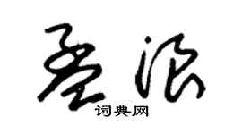 朱锡荣孟浪草书个性签名怎么写