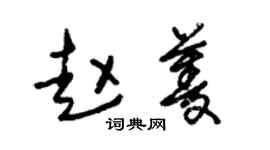朱锡荣赵菱草书个性签名怎么写