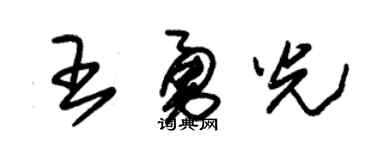 朱锡荣王勇光草书个性签名怎么写