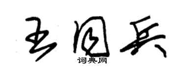 朱锡荣王同兵草书个性签名怎么写