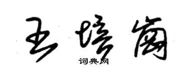 朱锡荣王培岗草书个性签名怎么写