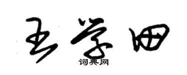 朱锡荣王学田草书个性签名怎么写