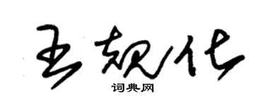 朱锡荣王规化草书个性签名怎么写