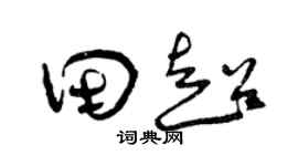 曾庆福田超草书个性签名怎么写