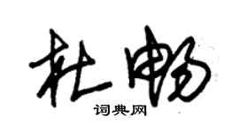 朱锡荣杜畅草书个性签名怎么写