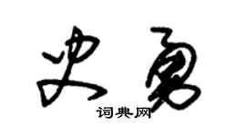 朱锡荣史勇草书个性签名怎么写