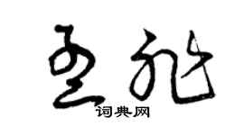 曾庆福孟非草书个性签名怎么写