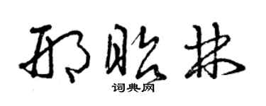 曾庆福邢昭林草书个性签名怎么写