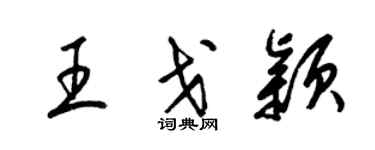 梁锦英王戈颖草书个性签名怎么写