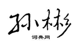 曾庆福孙彬行书个性签名怎么写