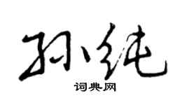 曾庆福孙纯行书个性签名怎么写