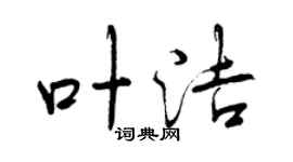 曾庆福叶洁行书个性签名怎么写