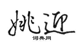 骆恒光姚迎行书个性签名怎么写