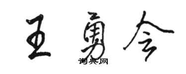 骆恒光王勇会行书个性签名怎么写