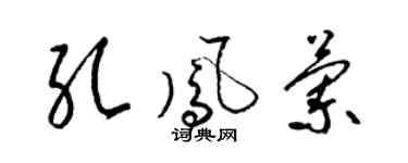 梁锦英孔凤兰草书个性签名怎么写