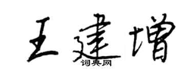 王正良王建增行书个性签名怎么写