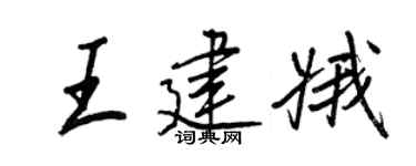 王正良王建娥行书个性签名怎么写