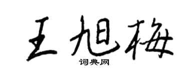 王正良王旭梅行书个性签名怎么写