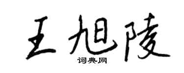 王正良王旭陵行书个性签名怎么写