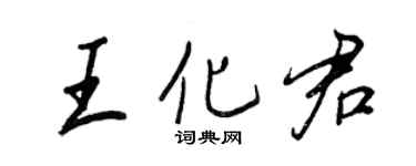 王正良王化君行书个性签名怎么写