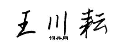 王正良王川耘行书个性签名怎么写