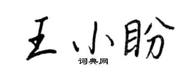 王正良王小盼行书个性签名怎么写