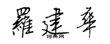 王正良罗建华行书个性签名怎么写