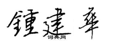 王正良钟建华行书个性签名怎么写