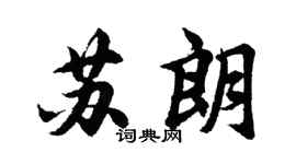 胡问遂苏朗行书个性签名怎么写