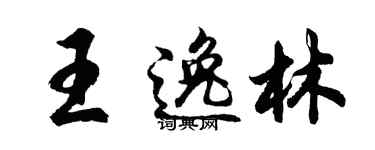 胡问遂王逸林行书个性签名怎么写