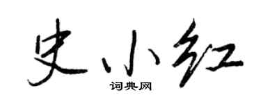 王正良史小红行书个性签名怎么写