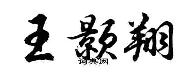 胡问遂王颢翔行书个性签名怎么写