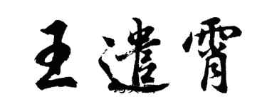 胡问遂王遣霄行书个性签名怎么写