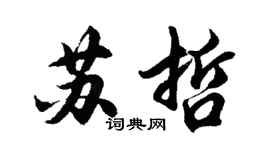 胡问遂苏哲行书个性签名怎么写