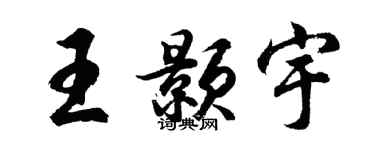 胡问遂王颢宇行书个性签名怎么写