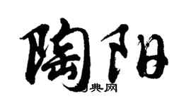 胡问遂陶阳行书个性签名怎么写