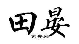 翁闿运田晏楷书个性签名怎么写