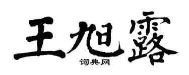 翁闿运王旭露楷书个性签名怎么写